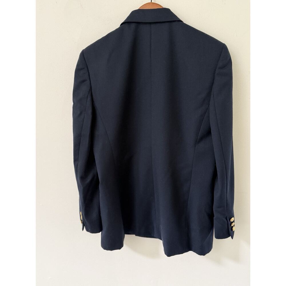 Liz Claiborne Collection Wool Blazer Jacket Navy Blue Size 6P Gold Buttons - Picture 7 of 10